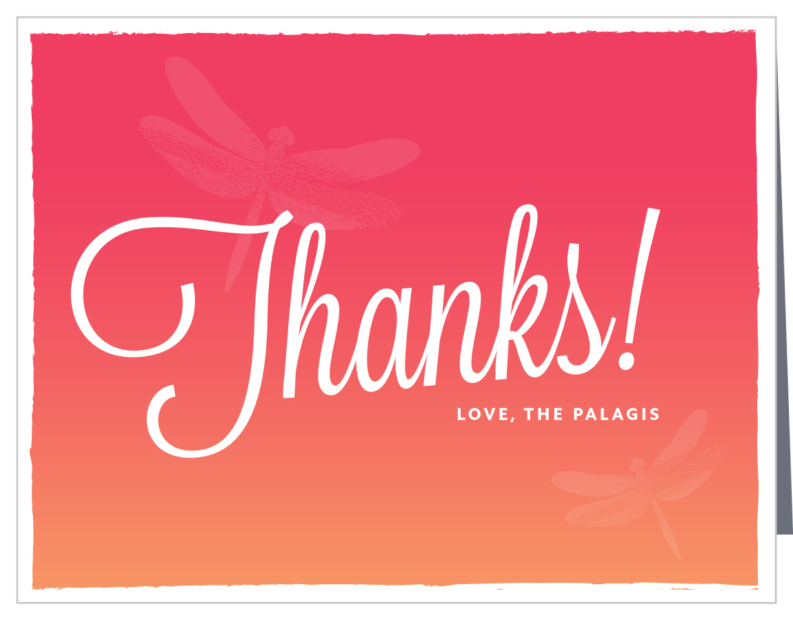 Summer Sunset Party Thank You Cards