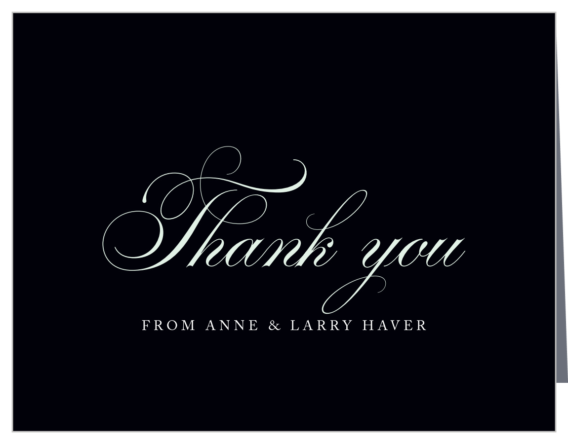 Chic Celebration Anniversary Thank You Cards