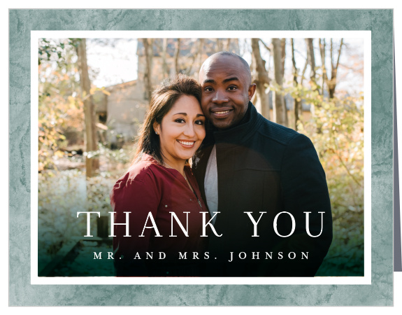 Show all your supporters how much they mean with our Formal Ticket Wedding Thank You Cards.