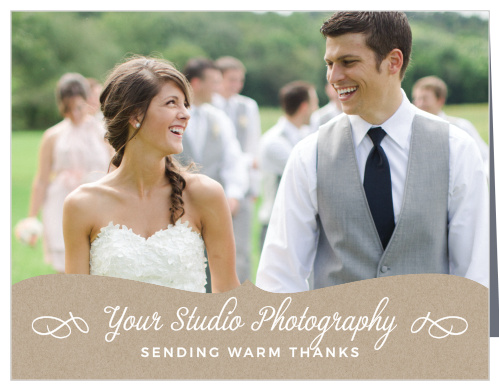 Show clients gratitude for their business with the Kraft Frame Thank You Cards.