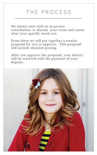Introduce clients to your stunning style of photography and promote your studio with the Modern Family Welcome Card.