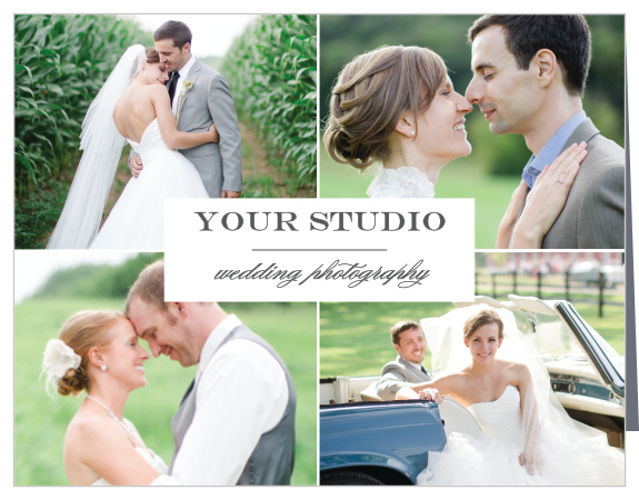 Show clients gratitude for their business with the Classic Collage Thank You Cards.
