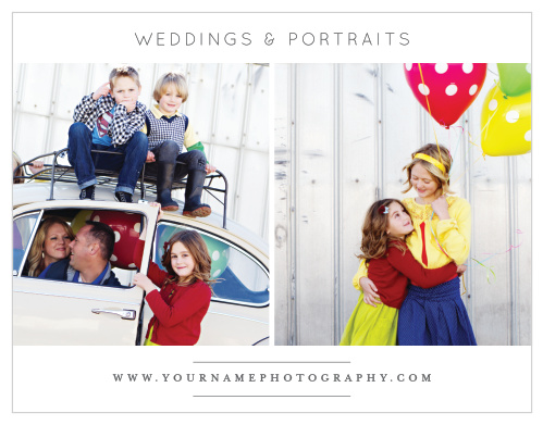 Extend special offers to clients with the Modern Family  Promotion Card.