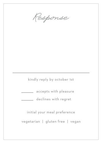 Bold & Blissful Response Cards