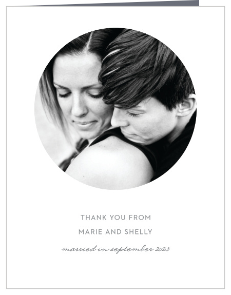 Thank all the guests who celebrated your union with the Bold & Blissful Wedding Thank You Cards.