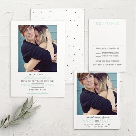 Modern Brilliance Wedding Invitations