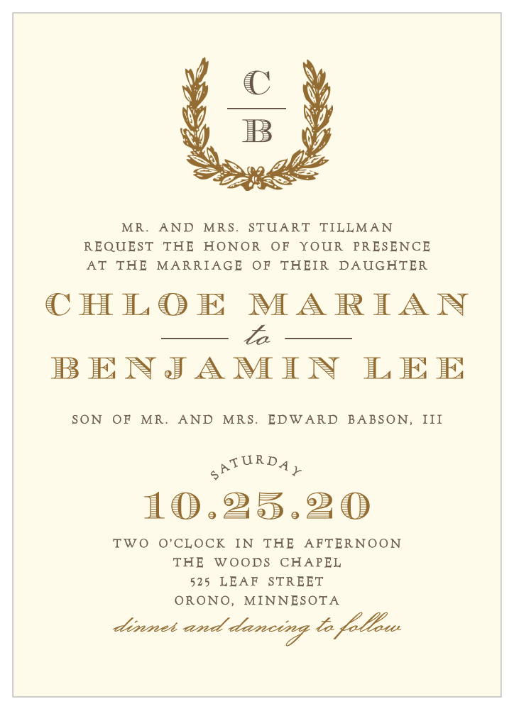 Charming Woods Wedding Invitations
