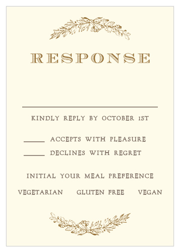 Charming Woods Response Cards