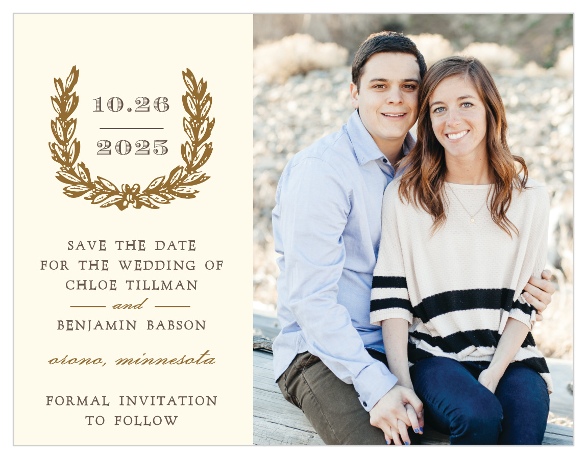 Charming Woods Save the Date Cards