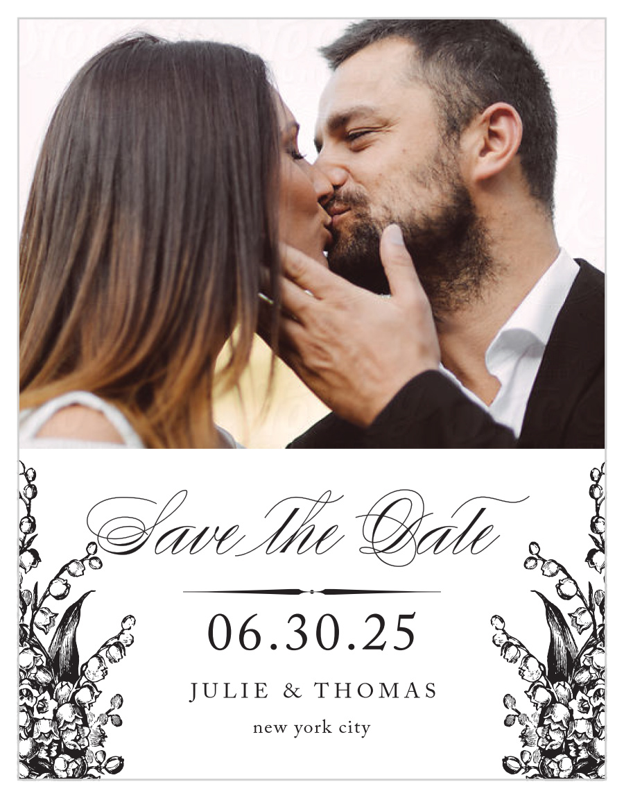 Antique Chic Save the Date Cards
