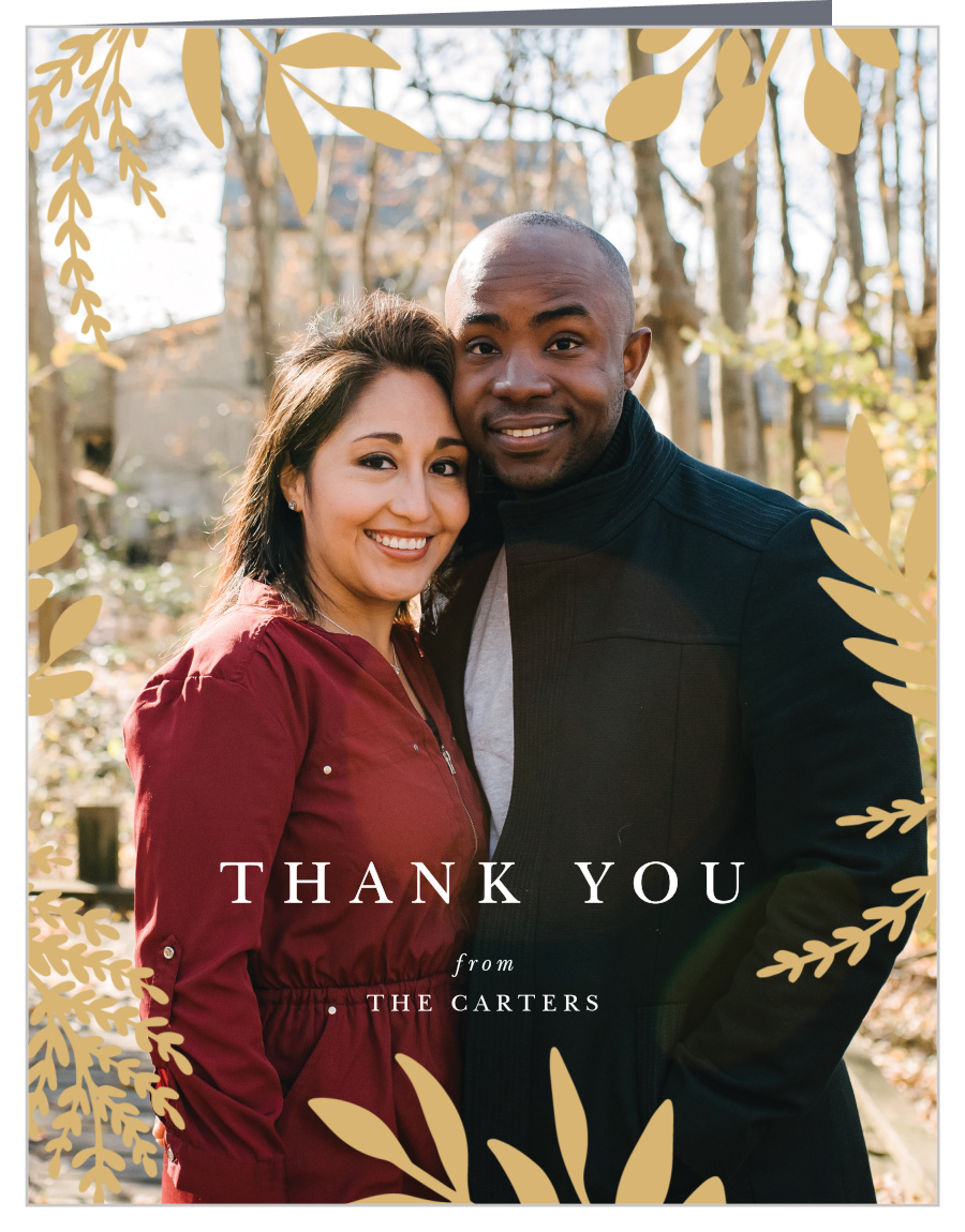 Autumn Leaves Wedding Thank You Cards