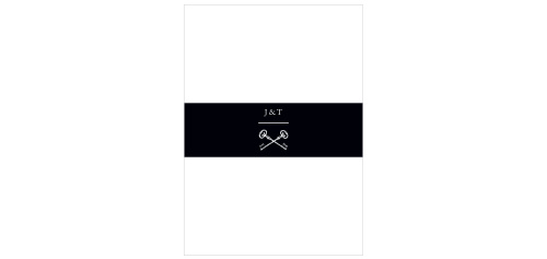 Bundle your elegant wedding stationery with the timeless appeal of the Antique Chic Belly Bands.