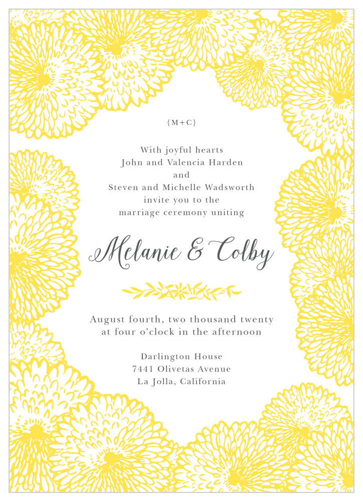 Full Bloom Wedding Invitations