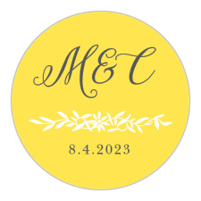 Add a bright pop of color to your wedding stationery with the Full Bloom Stickers.