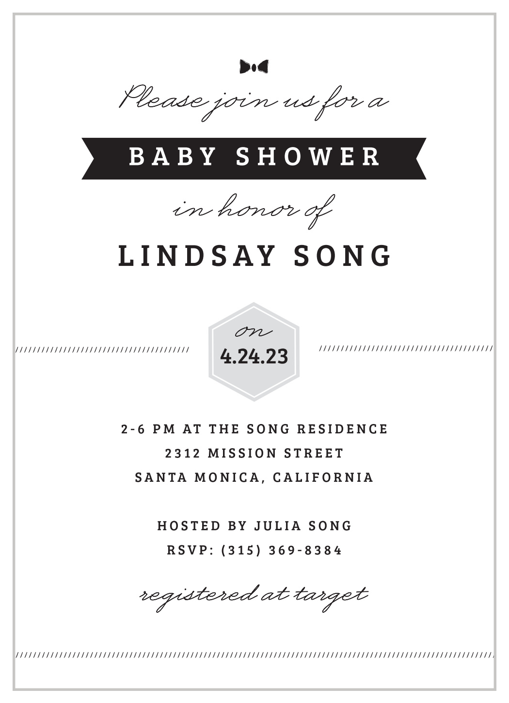Little Guy Baby Shower Invitations