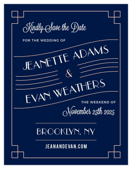 Take friends and family back in time with the Coney Island Save-the-Date Cards.