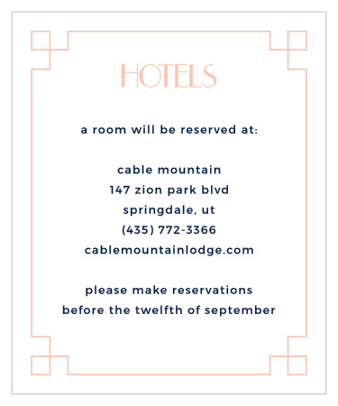 Show guests where to make hotel reservations with the Coney Island Accommodation Cards.