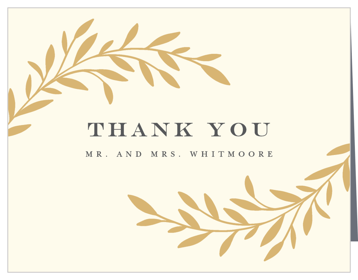 Tree Branch Silhouette Wedding Thank You Cards