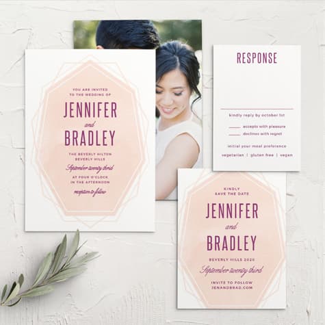 Divinely Modern Wedding Invitations