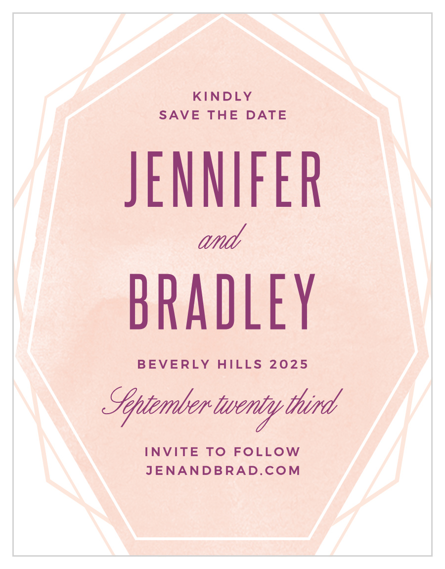 Divinely Modern Save the Date Cards