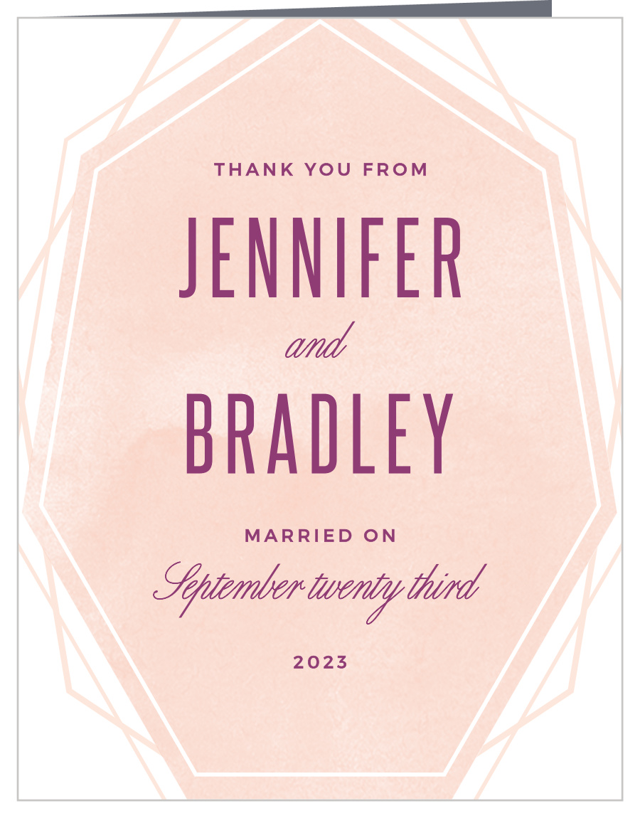 Divinely Modern Wedding Thank You Cards