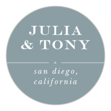 Add your names and wedding location in the font of your choice to the Double Exposure Stickers.