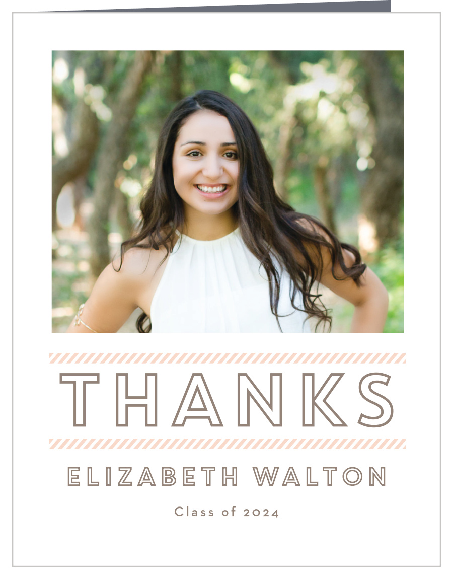 Staggered Snapshots Graduation Thank You Cards