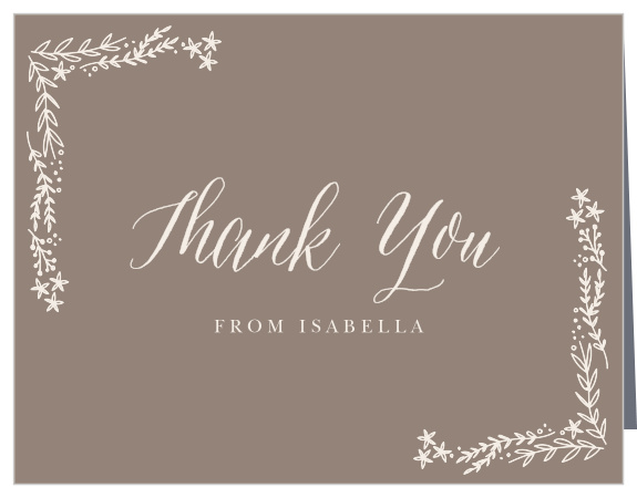 Thank friends and family for grad gifts with the Flowing Garden Graduation Thank You Card.