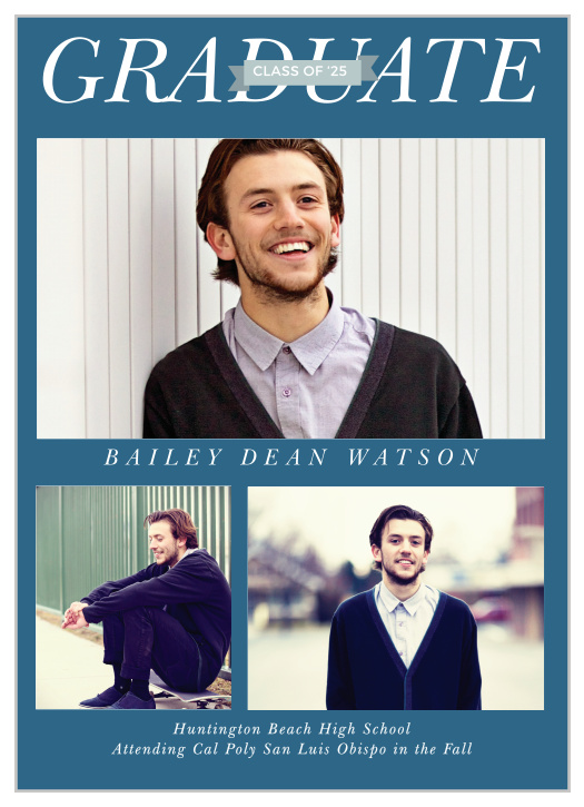 Add your personal touch to the Banner Grad Graduation Announcements.