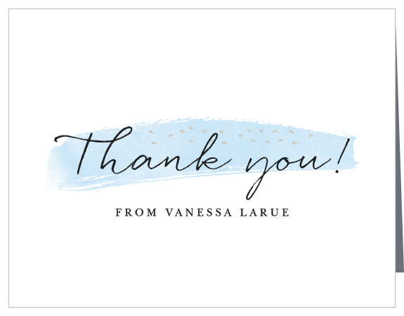 Say “Thank you!” with the handwritten style of the Scrapbook Memories Graduation Thank You Card. 