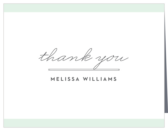 Add your name to the contemporary style of the Modern Grid Graduation Thank You Card. 