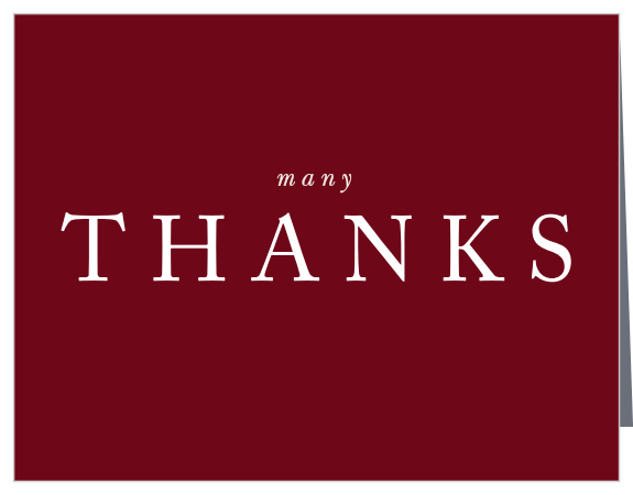 Create classic thank yous with a simple style using the Dazzling Trio Graduation Thank You Card.