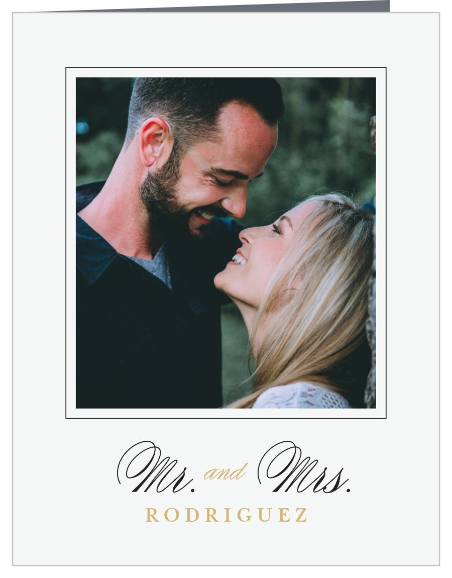 Timeless Classic Wedding Thank You Cards