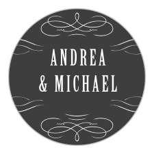 Add an extra touch of personalization to your wedding Invitations suite with the Secret Crush Stickers.