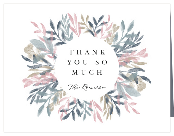 This beautiful design is adorned with colorful watercolor botanicals.