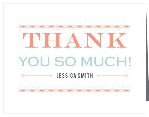 Share your gratitude with a design as free spirited as your baby with the Wild Child Baby Shower Thank You Cards.