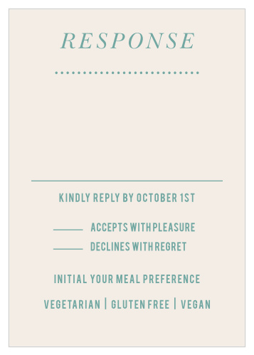 Just Loverly Response Cards