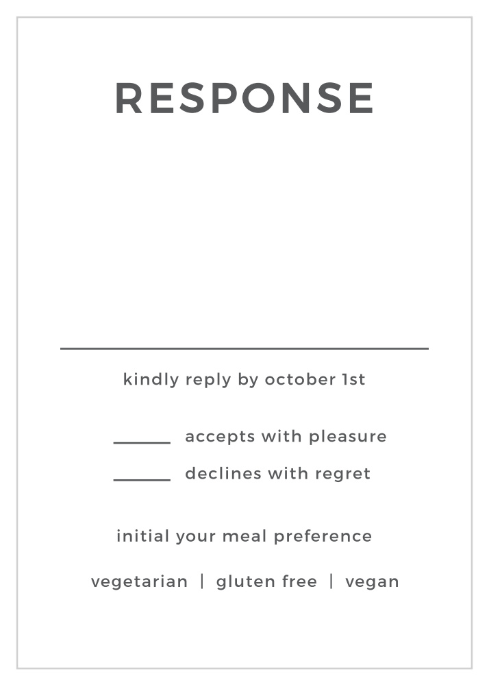 Live Simply Response Cards