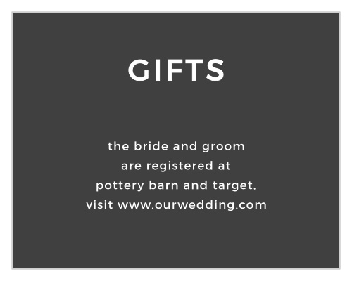 The Live Simply Registry Cards are small enclosure cards with a minimalist vibe.