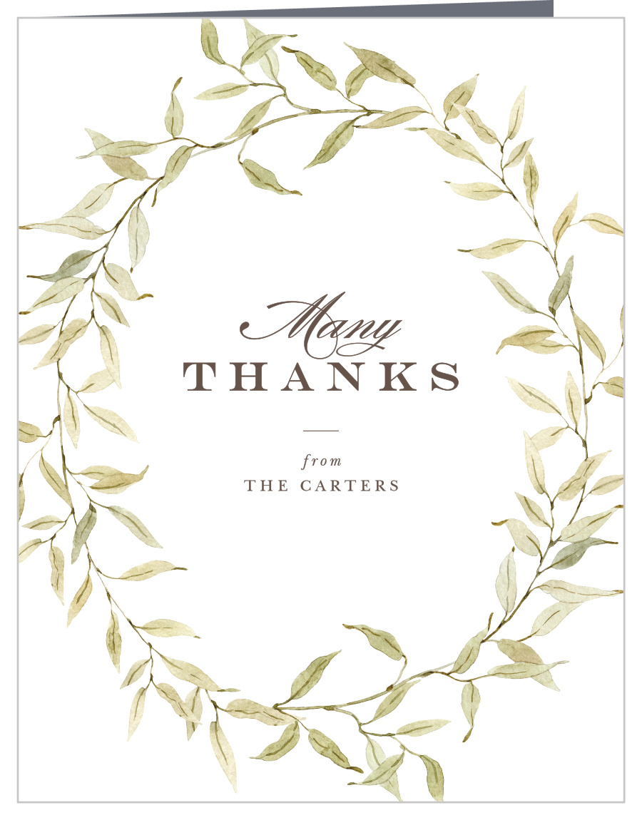 Vintage Classic Wedding Thank You Cards