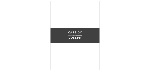 The Live Simply Belly Bands will finish off your invitation look with a minimalist vibe.