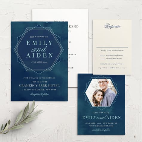 Geometric Dreams Wedding Invitations