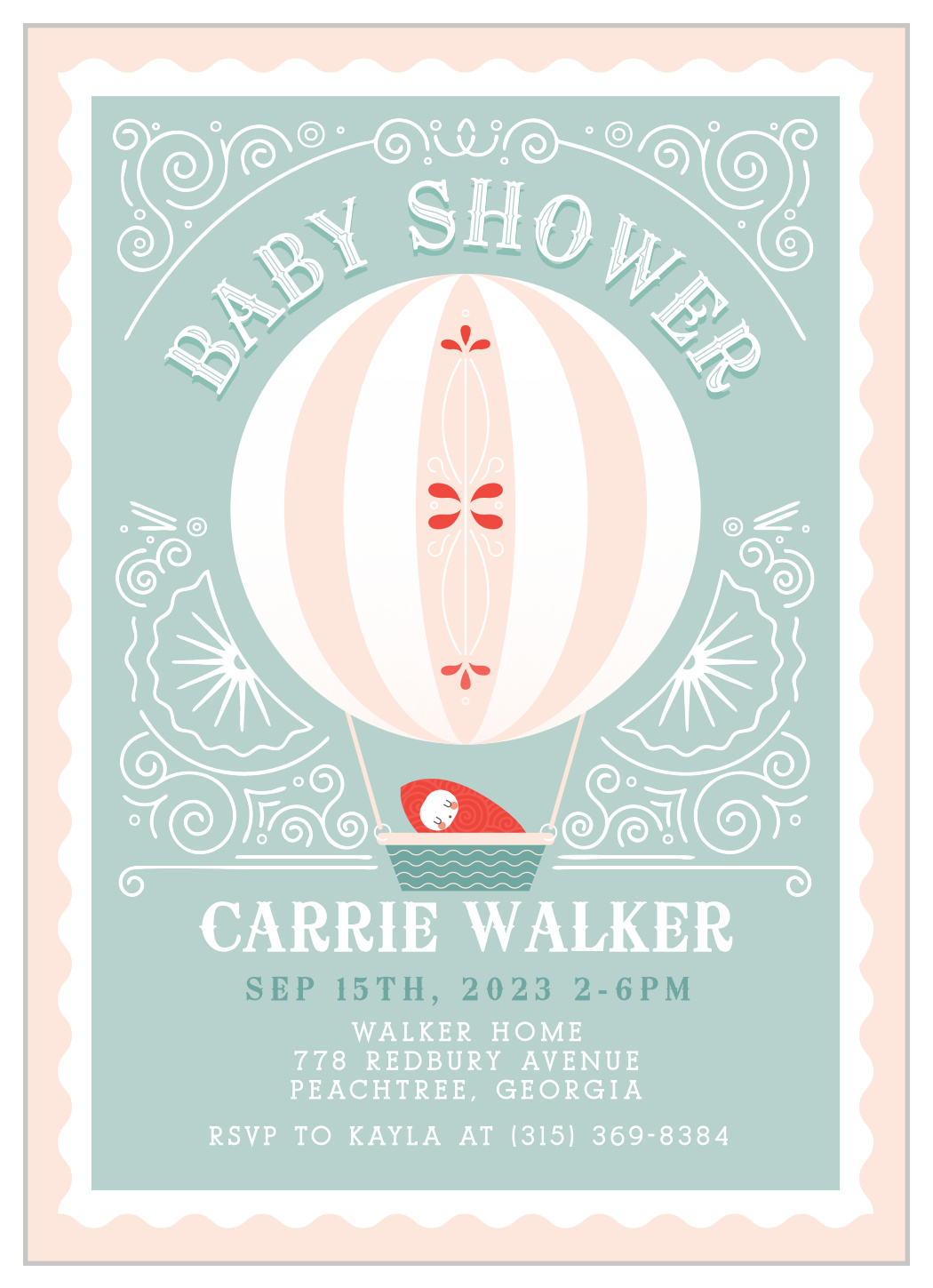 Frilly Fairgrounds Baby Shower Invitations