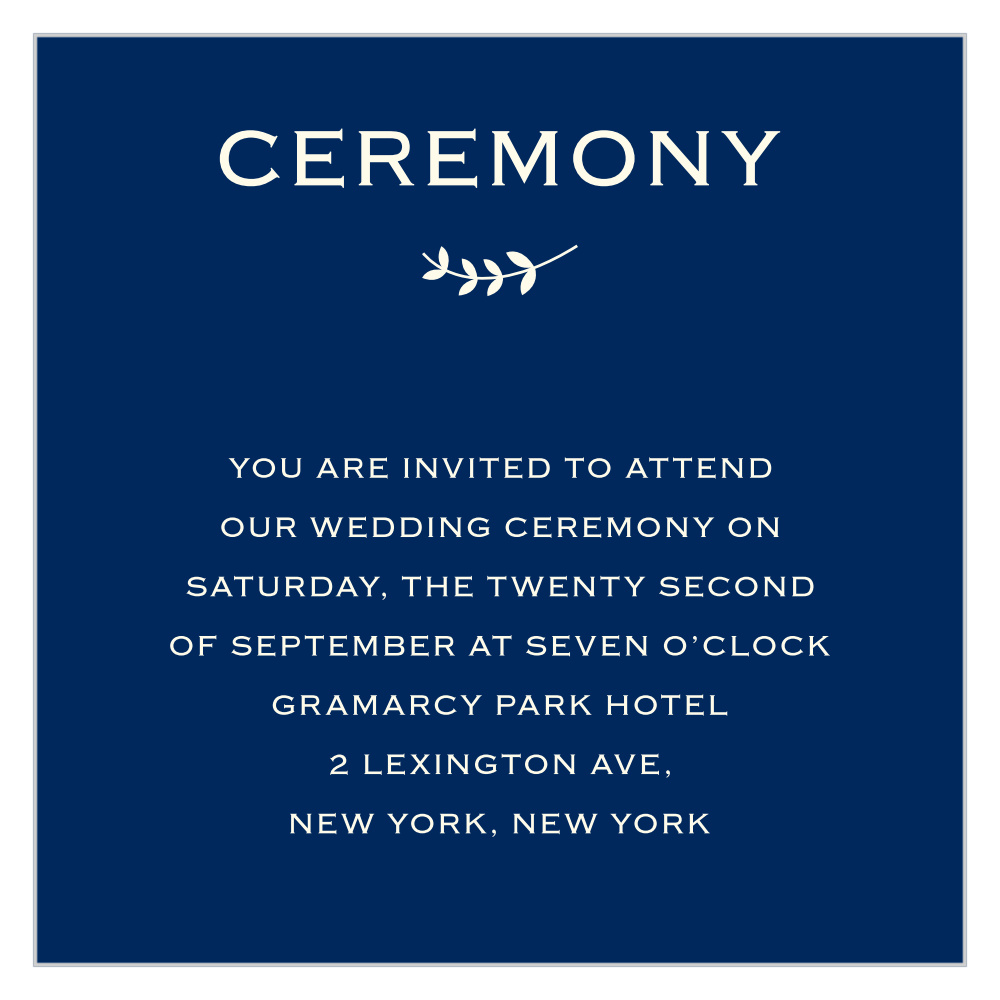 Lovely Lettering Ceremony Cards