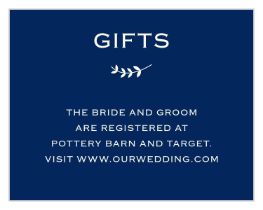Fill the Lovely Lettering Registry Cards with your wedding registry information.