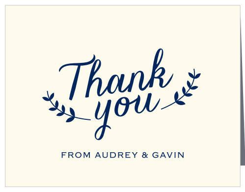 Lovely Lettering Wedding Thank You Cards