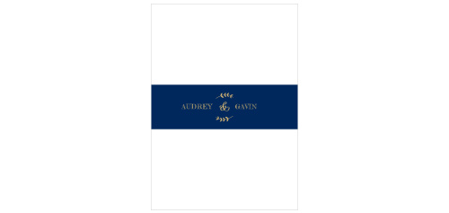 Vines frame a beautiful ampersand on the Lovely Lettering Foil Belly Bands.