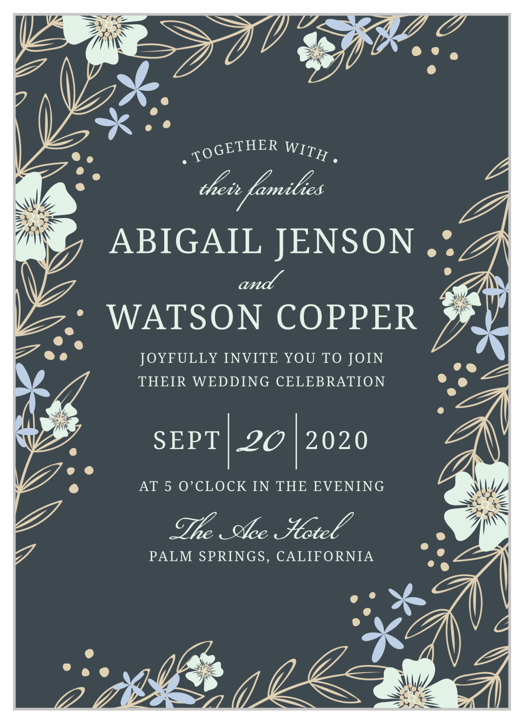 Radiant Garden Wedding Invitations