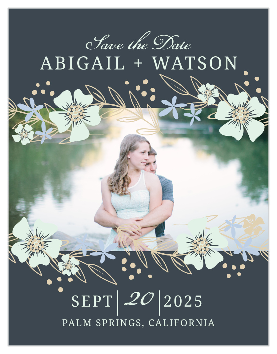 Radiant Garden Save the Date Cards