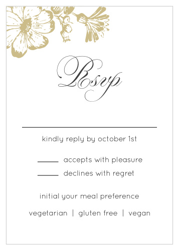 Vintage Blooms Response Cards